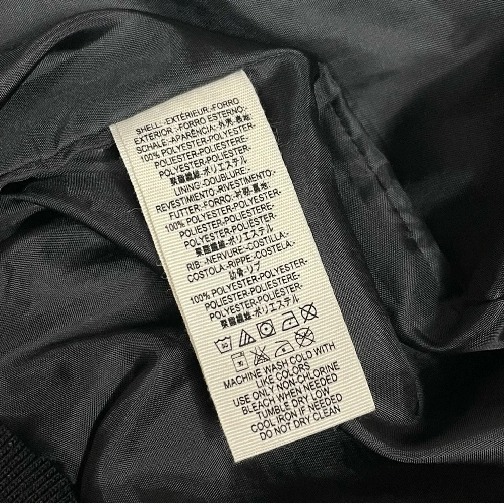 Free People ‘Midnight Bomber’ Full Zip Jacket in Black Size Medium - Picture 10 of 12